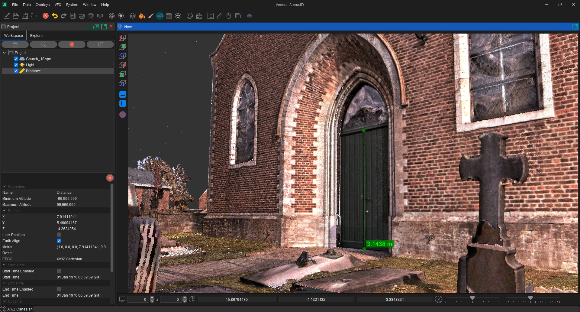 Arena4D visualising a large Point Cloud dataset